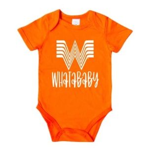 🧡🍔Orange Whataburger Baby Shirt, Texas Baby Onesie, Funny Baby Onesie🍔🧡
